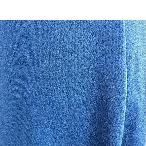 Badgley Mischka Fallon Maxi Gown Crepe Cobalt Blue - Picture 12 of 13